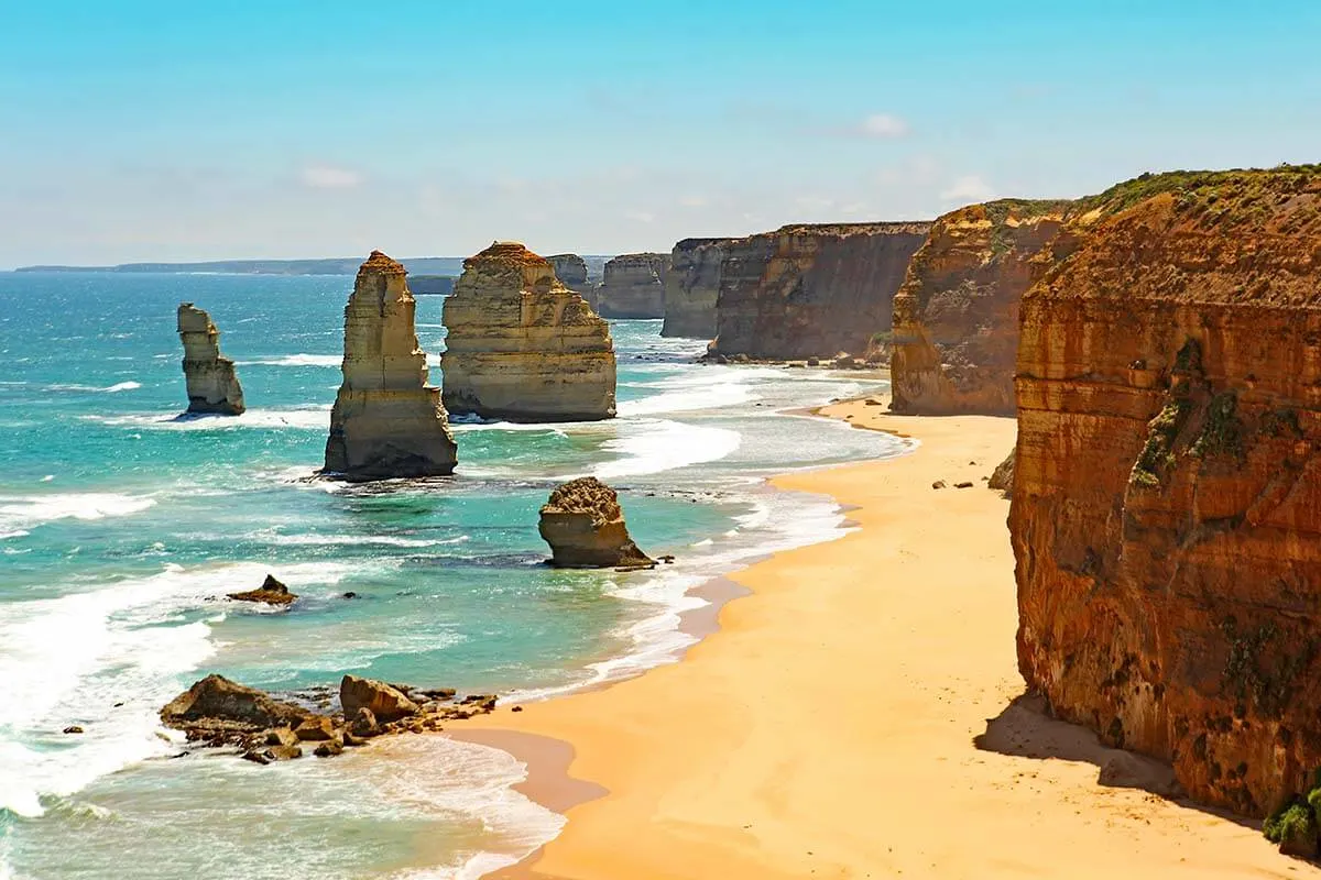 Twelve Apostles - the most popular stop on the Great Ocean Road in Australia