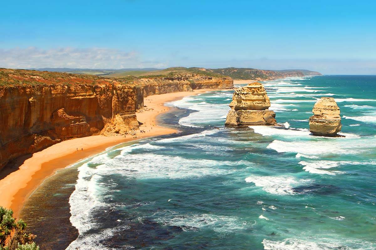 Twelve Apostles viewpoint on the Great Ocean Road in Australia