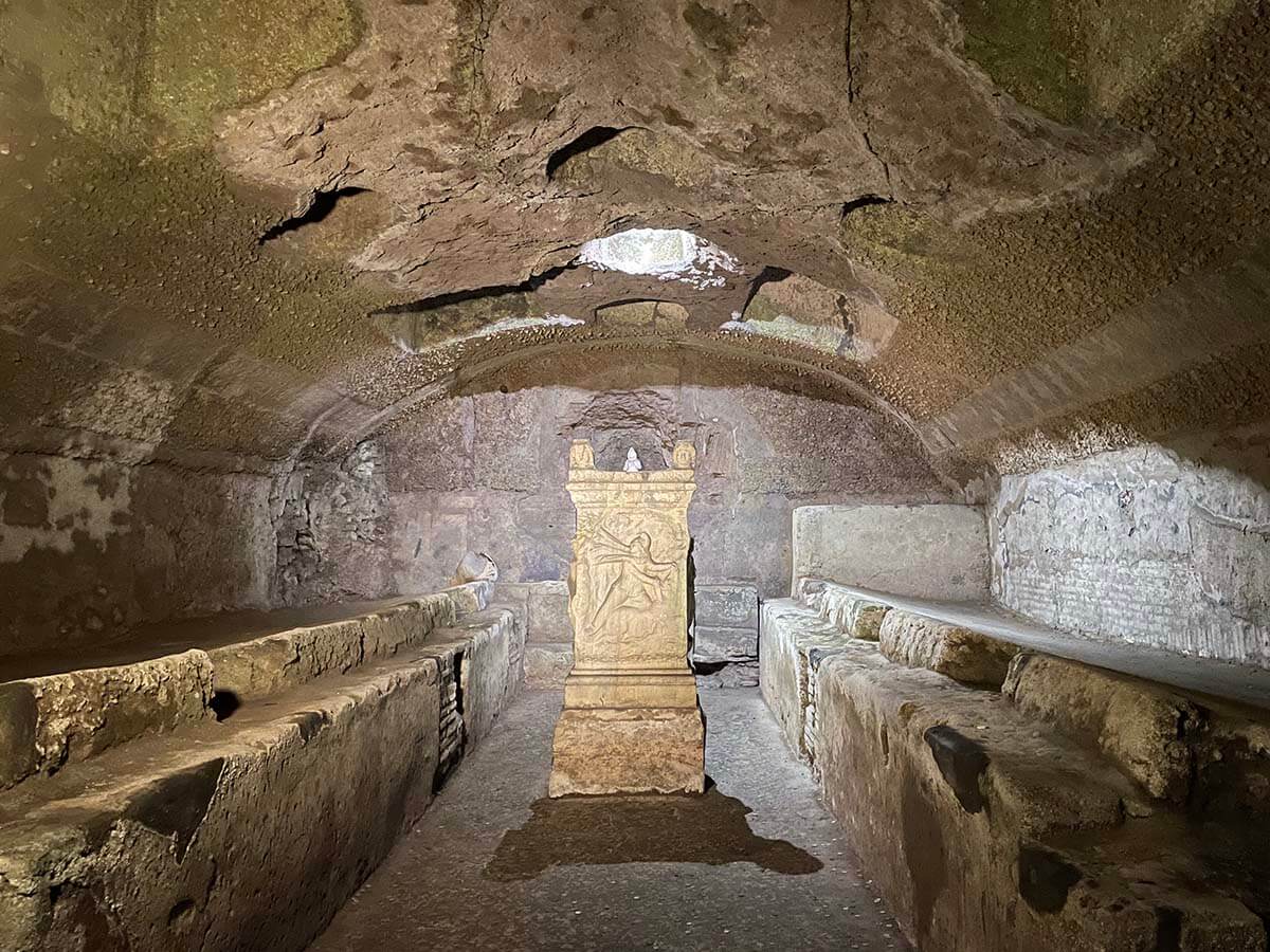 Underground 1st century buildings under St Clement Basilica in Rome