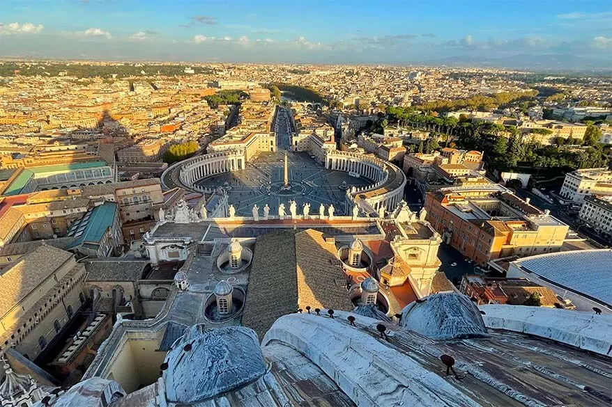 View from the Dome of St Peter's Basilica