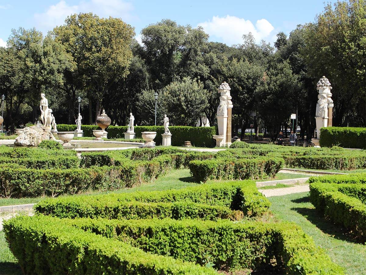 Villa Borghese Garden in Rome