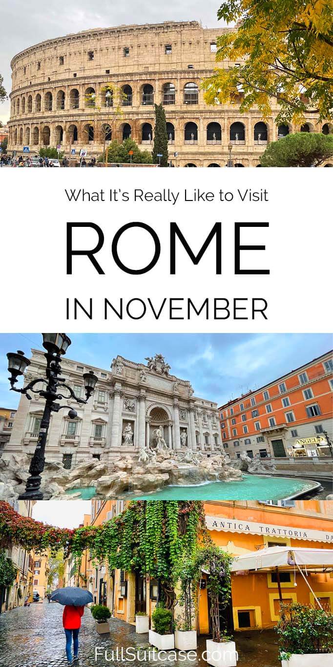 What is it like to visit Rome in November