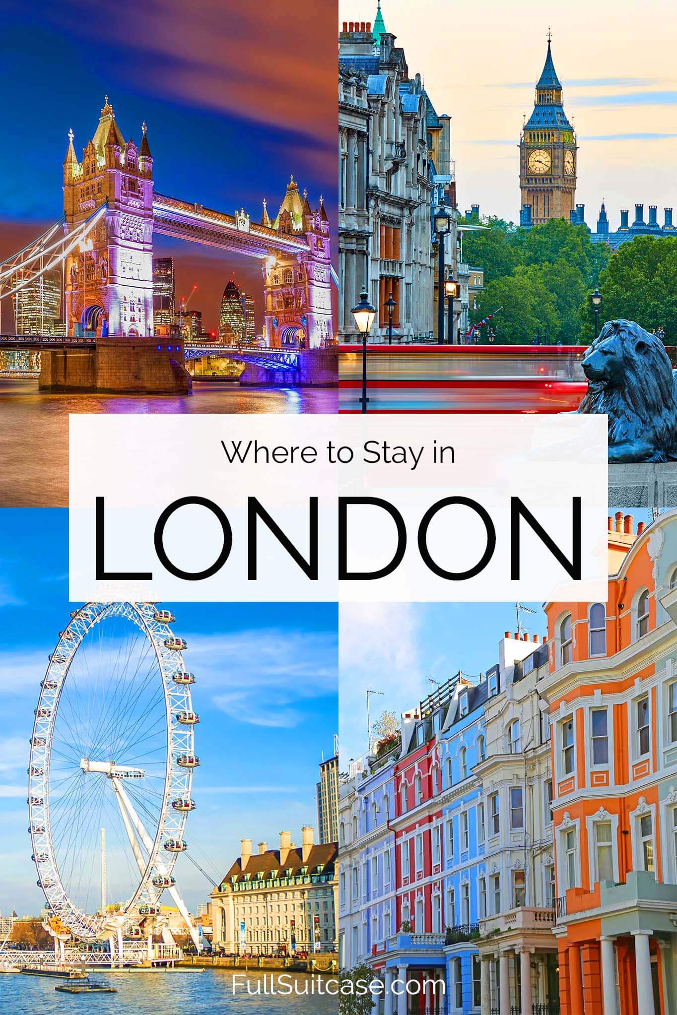 Where to stay in London England - best areas and hotels