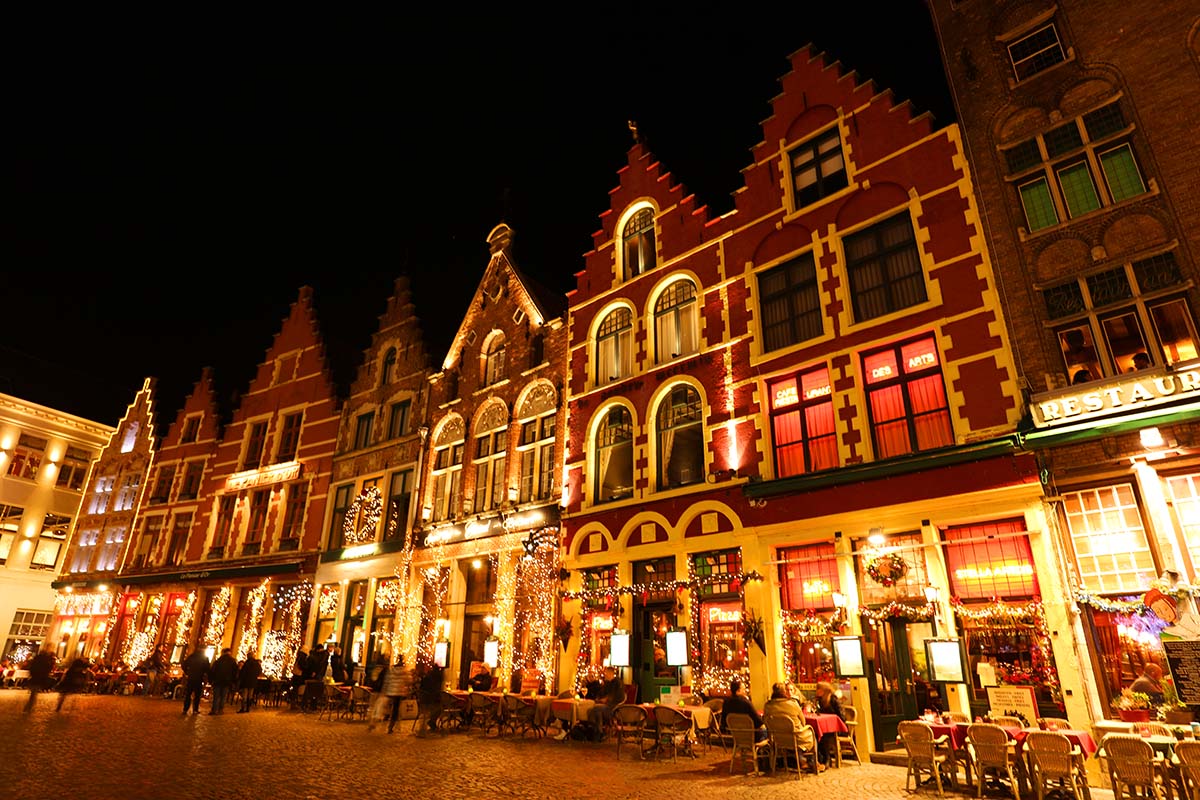 Bruges Belgium in winter