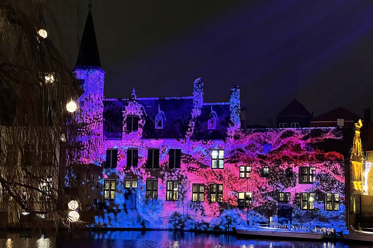 Bruges Winter Glow light show at Christmas