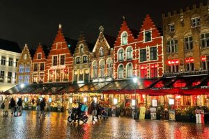 Bruges at Christmas - Winter Glow and Christmas Market in Brugge, Belgium