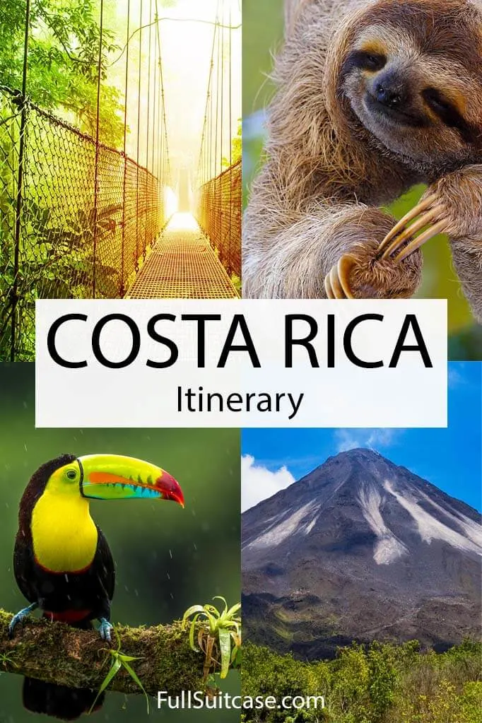 Costa Rica itinerary for 2 weeks