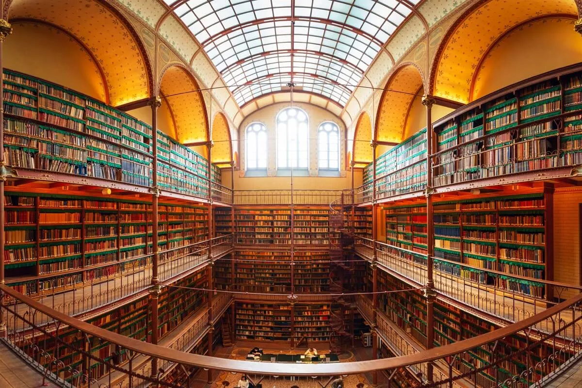 Cuypers Library inside the Rijksmuseum in Amsterdam