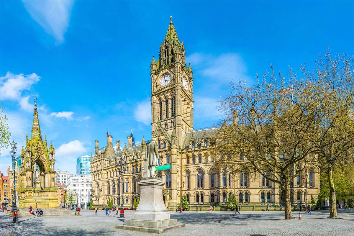 Manchester City Hall and Albert Square