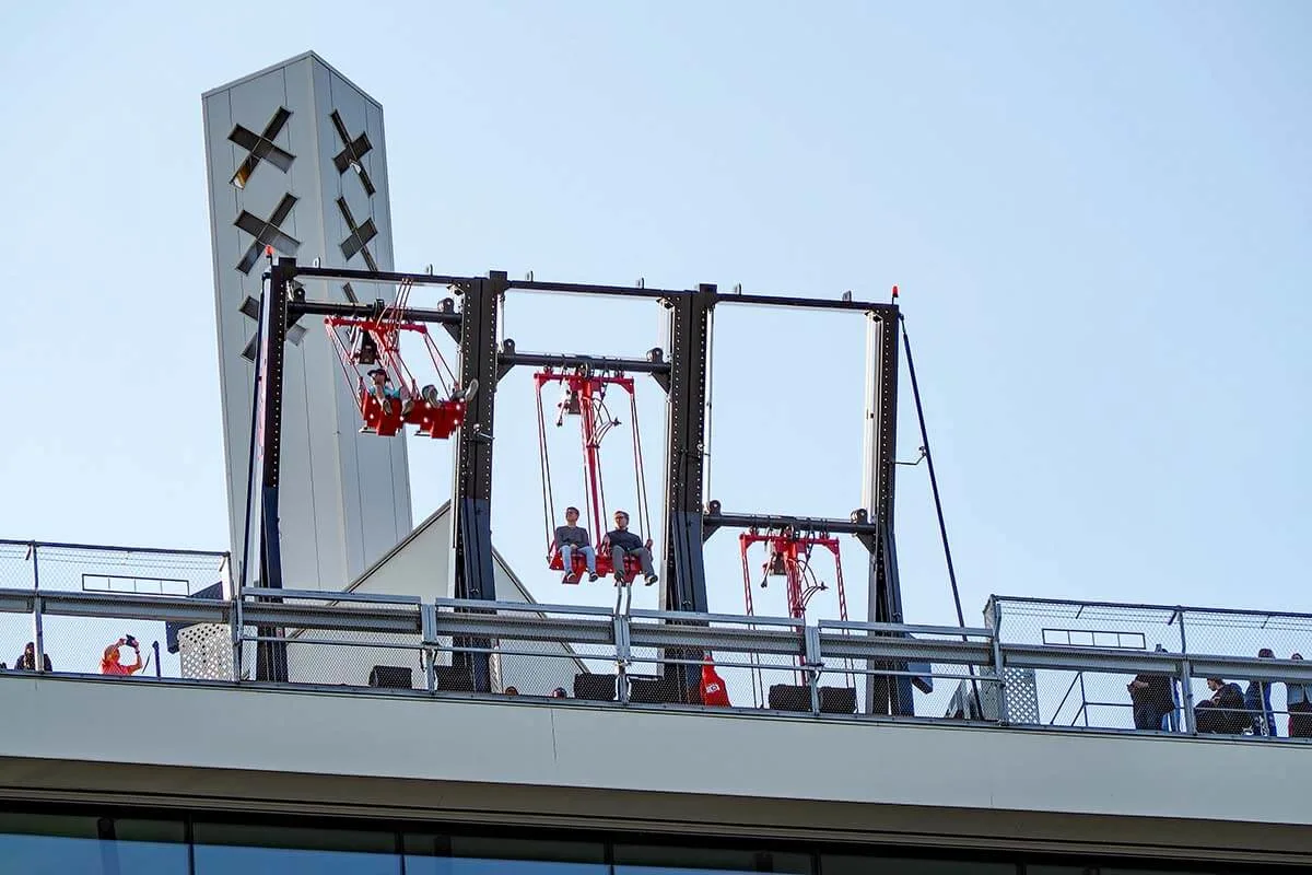 Over The Edge swing at A'DAM Lookout