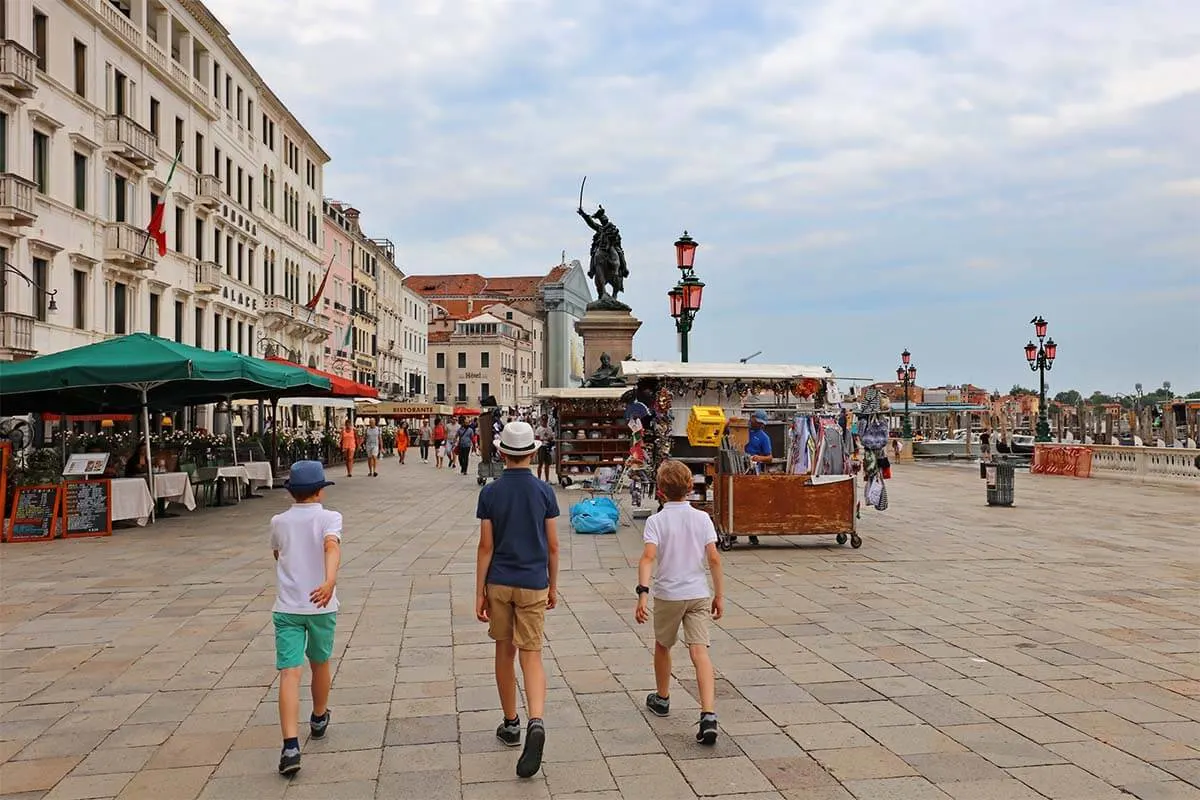 Riva degli Schiavoni in Venice