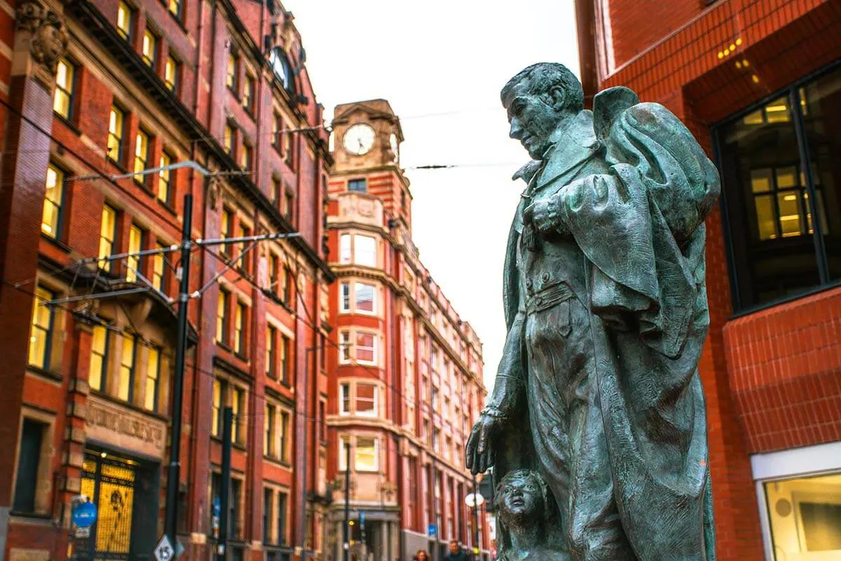 Robert Owen Statue in Manchester England