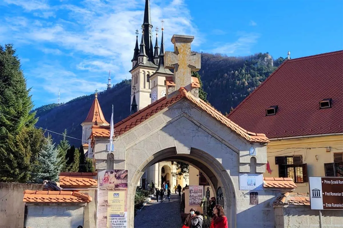 Saint Nicholas church and the first Romanian school in Brasov