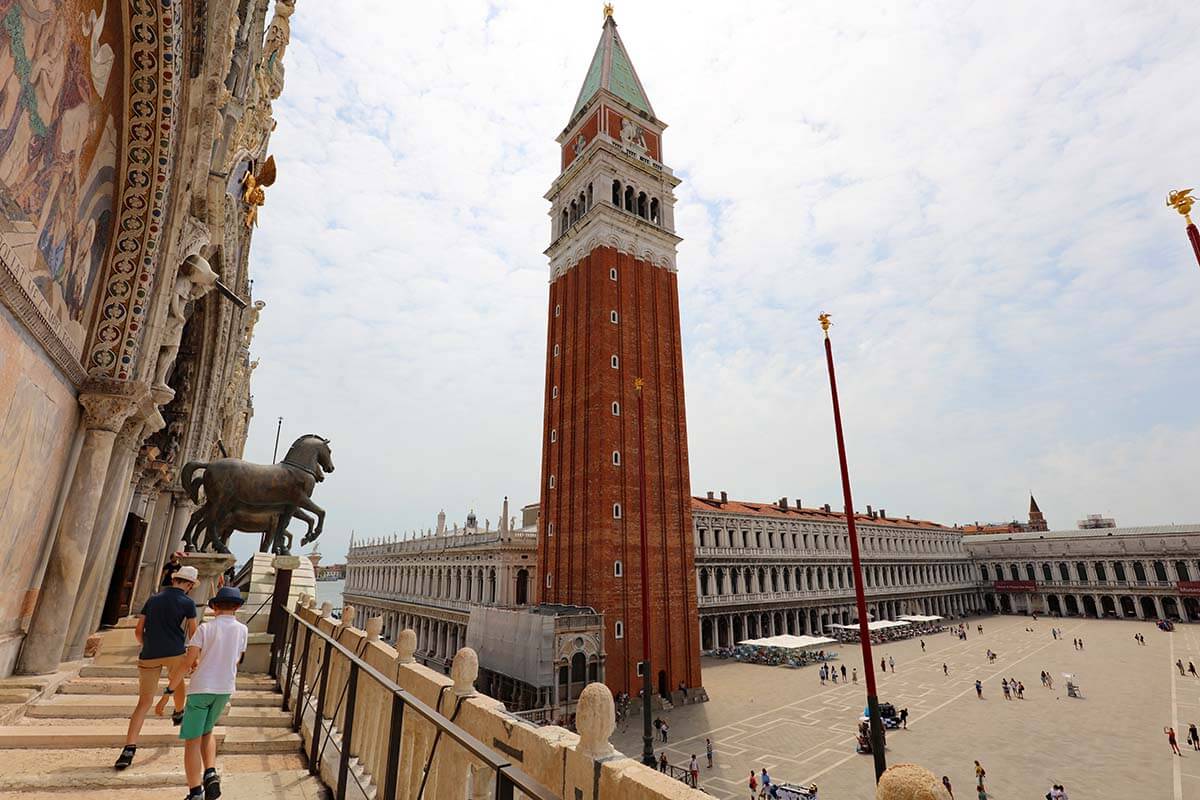 San Marco square and Campanile in Venice