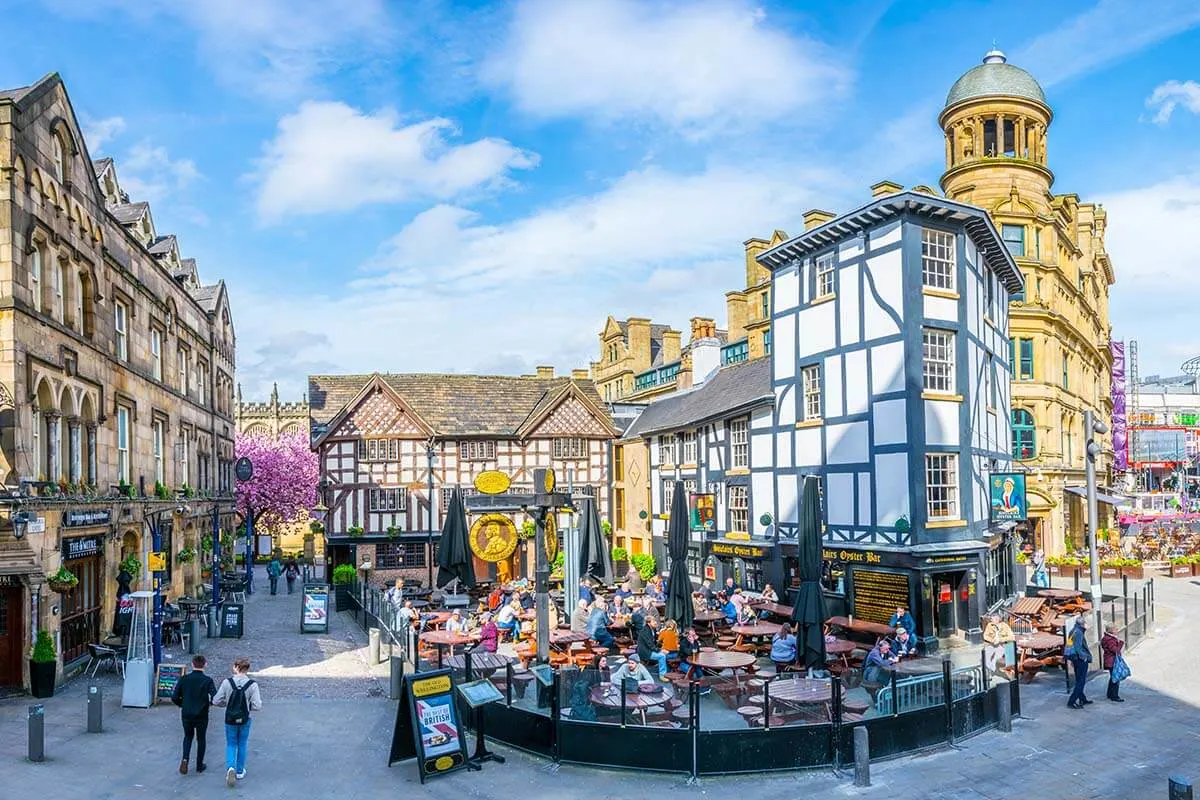 Shambles Square in Manchester UK