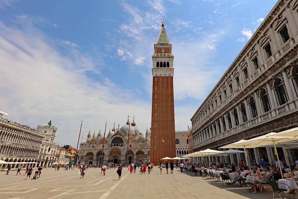 St Mark's Square in Venice Italy