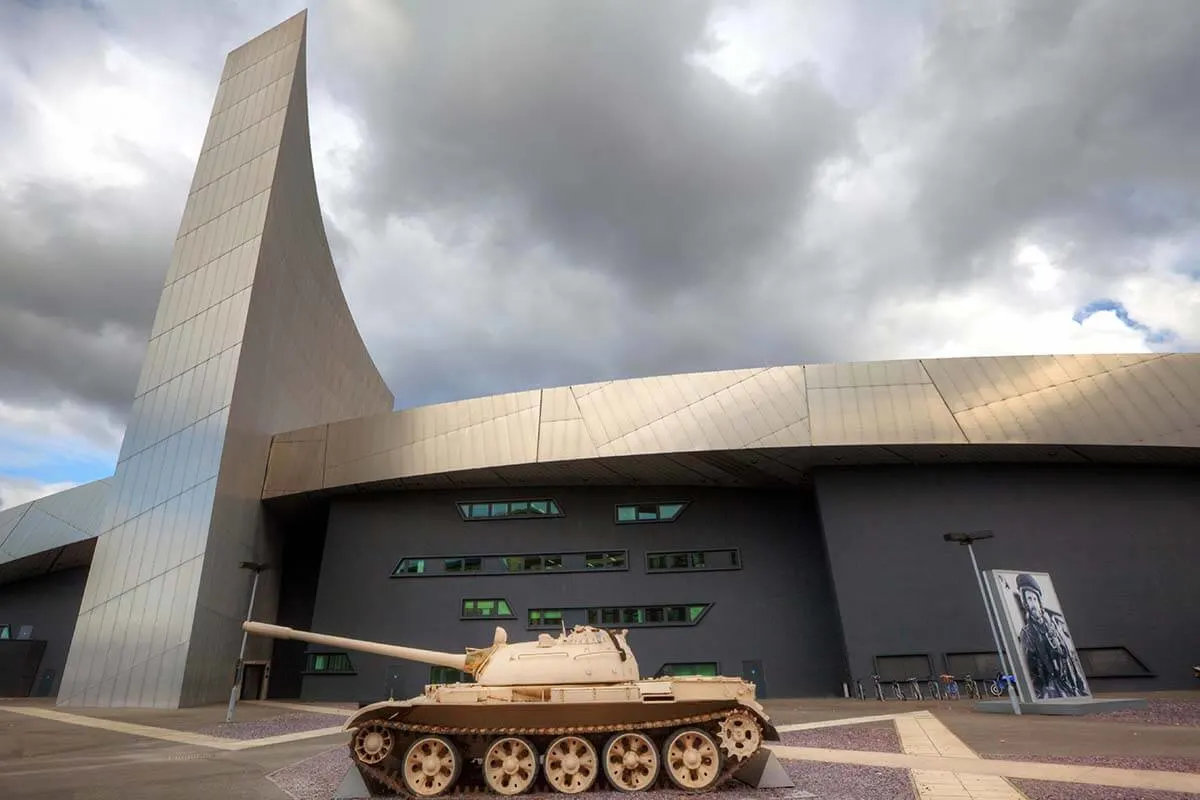 Tank at the Imperial War Museum North in Manchester