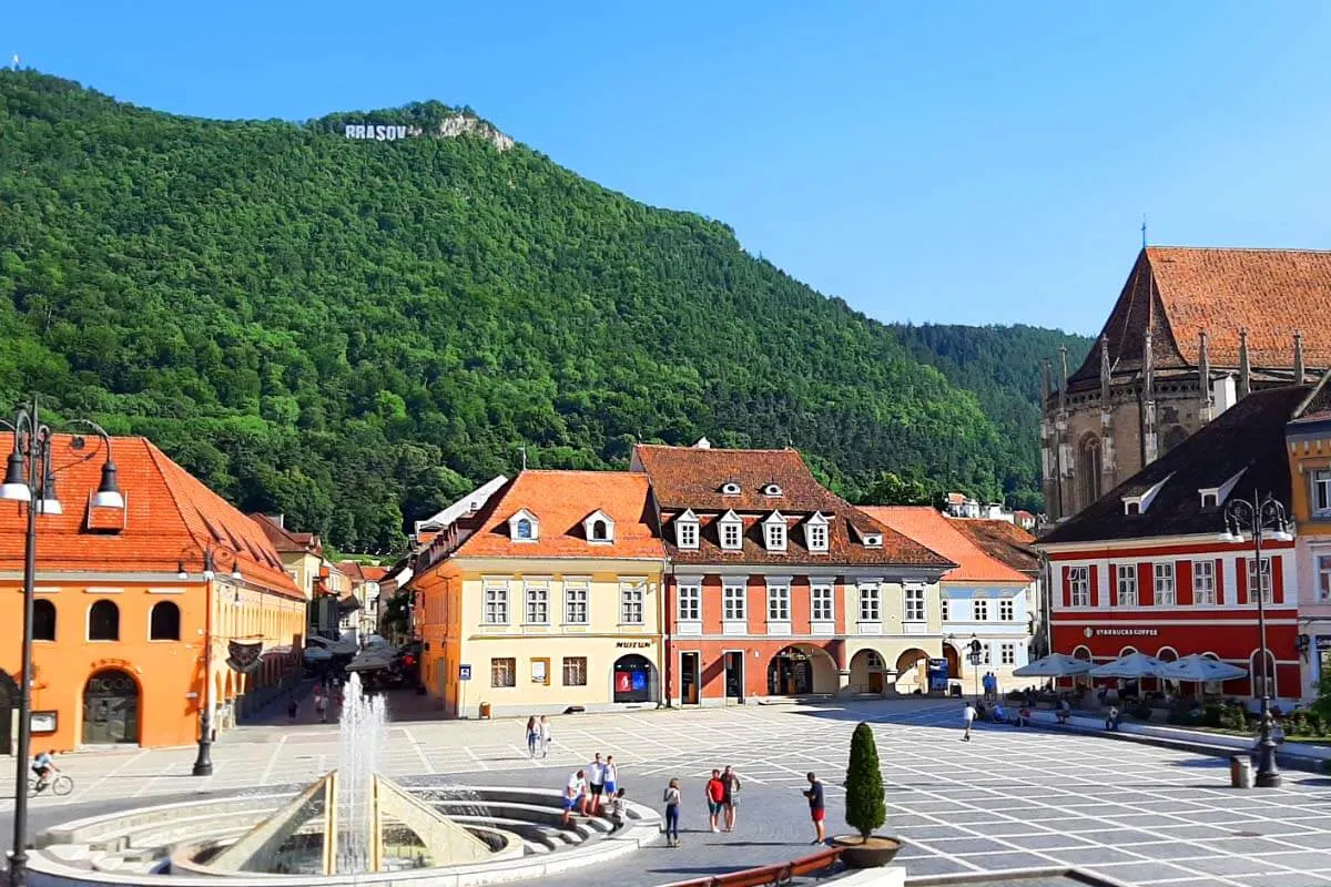 Brasov Council Square and Tampa Hill