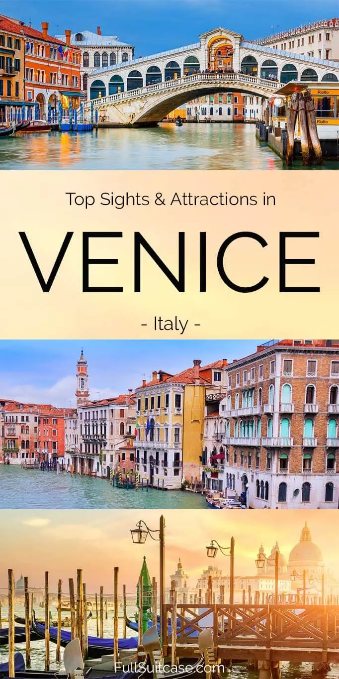 Top sights and attractions in Venice Italy