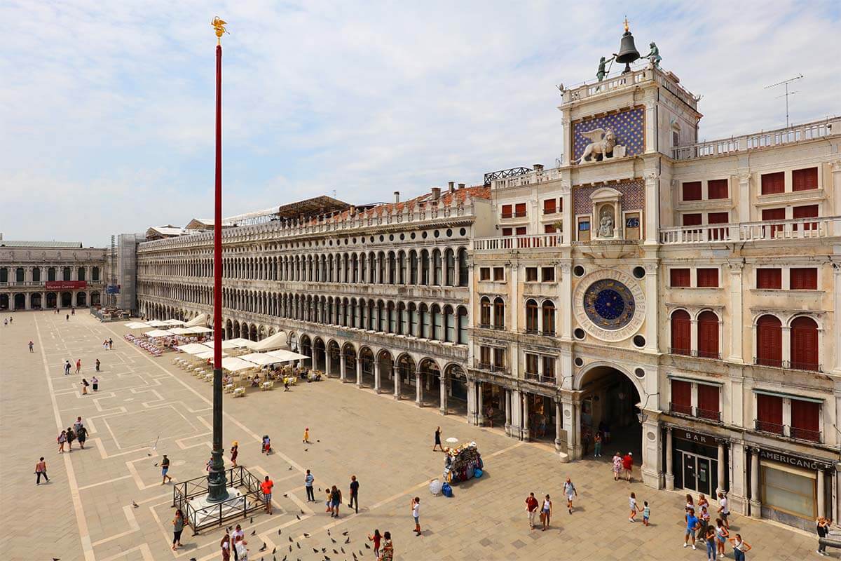 Torre dell'Orologio and St Mark's Square in Venice