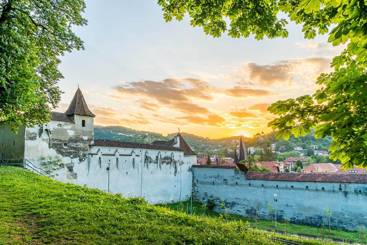 Weavers Bastion and Fortified walls in Brasov