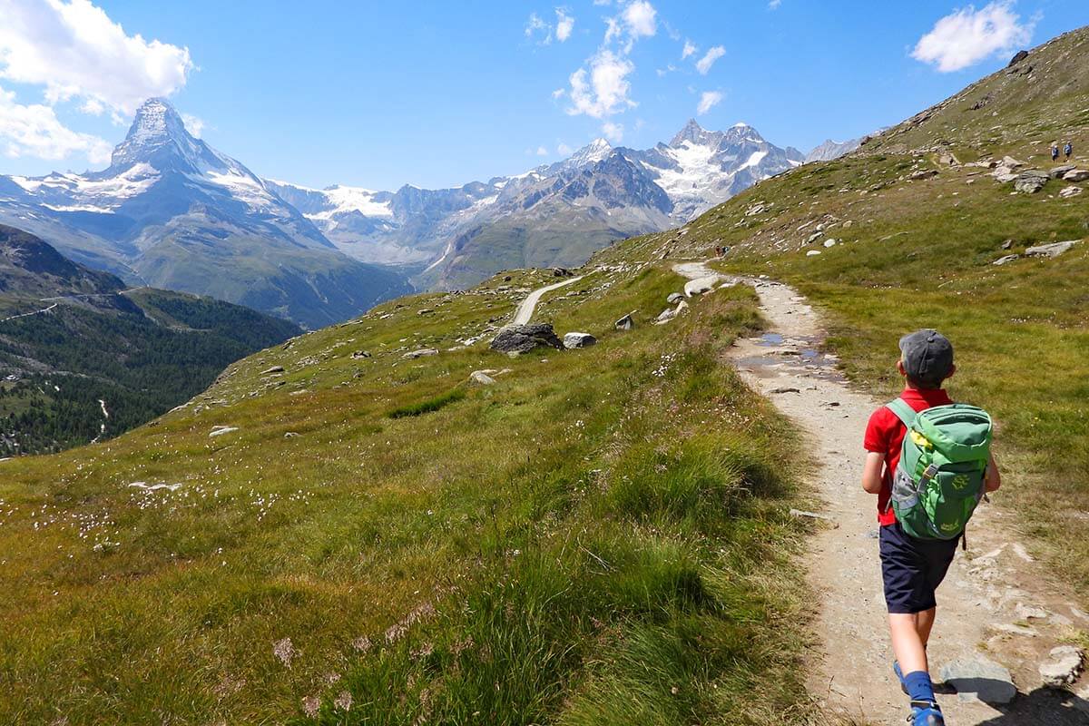 5 Lakes hike with kids - Zermatt, Switzerland