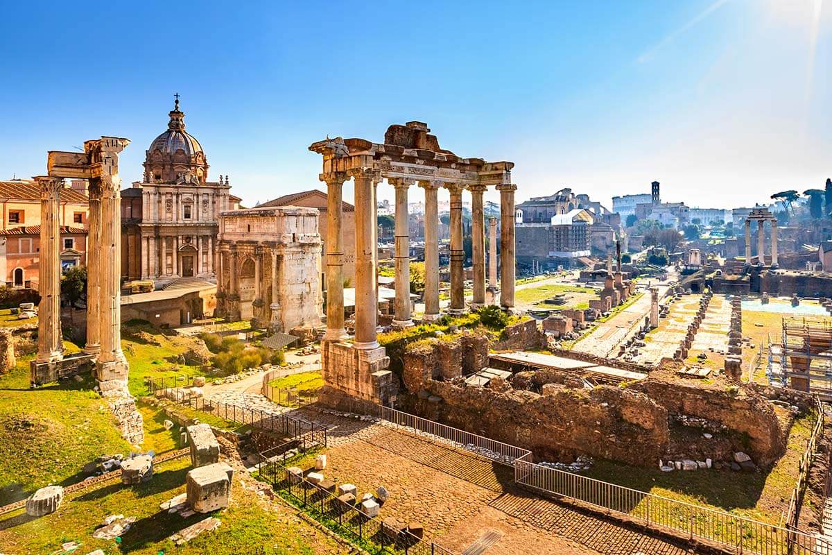 Best places to see in Rome - Forum Romanum view from Capitoline Hill