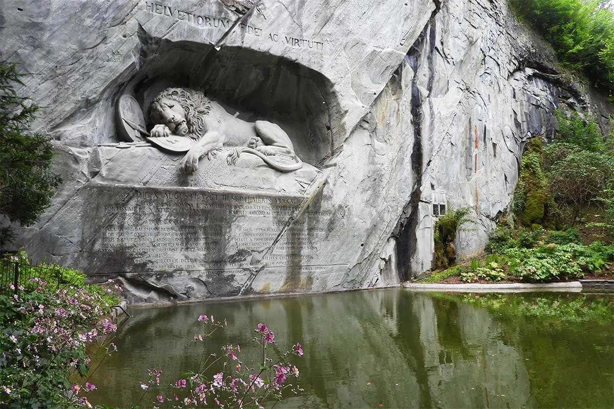 Best things to do in Lucerne - Lion Monument