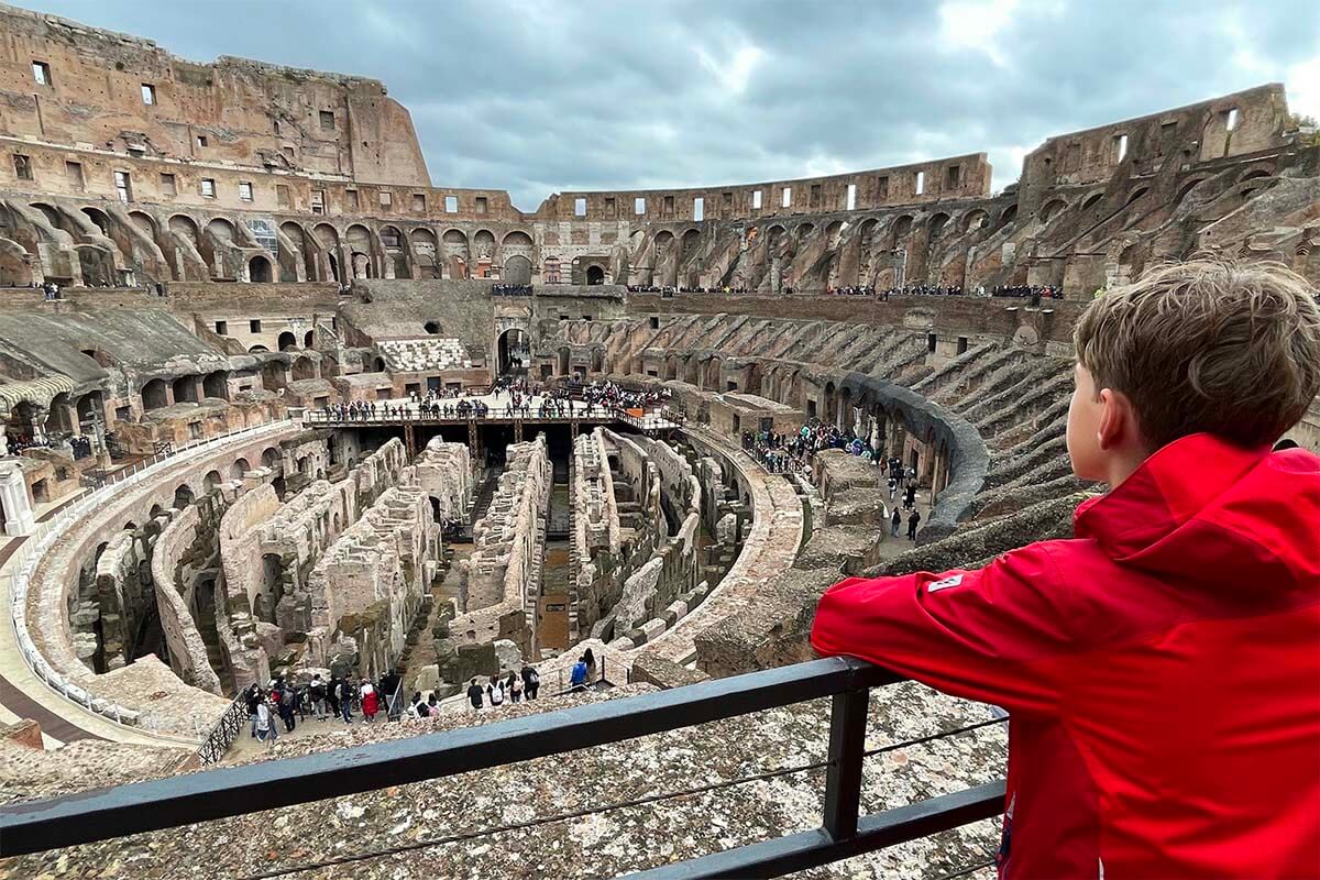 La mejor vista del interior del Coliseo