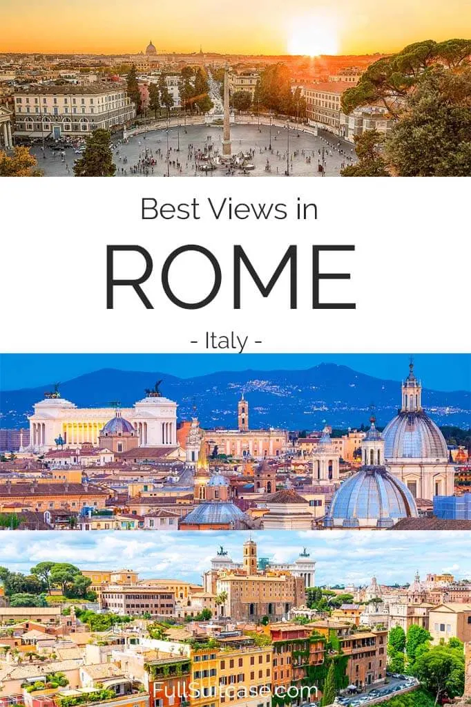 Best views, viewpoints, and sunset spots in Rome Italy