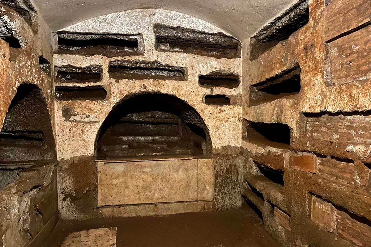 Catacombs of St. Callixtus in Rome