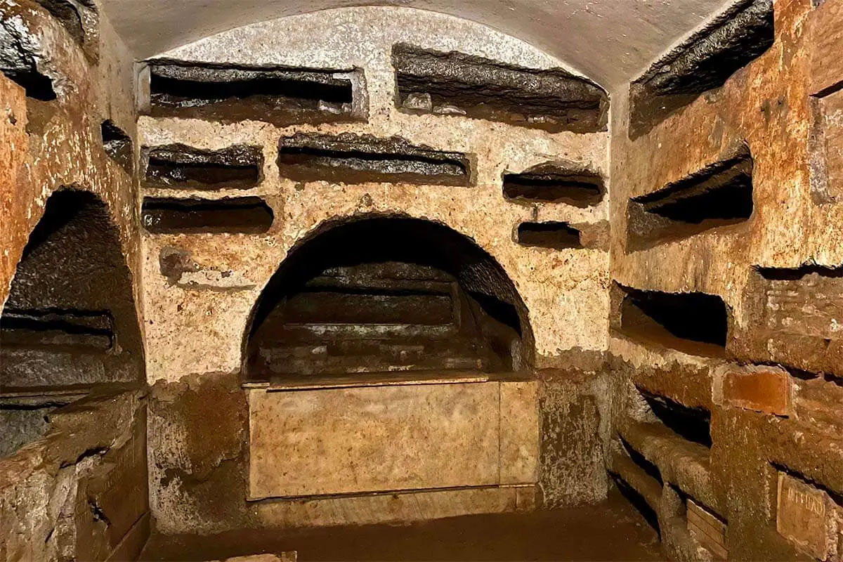 Catacombs of St Callixtus - Rome underground city