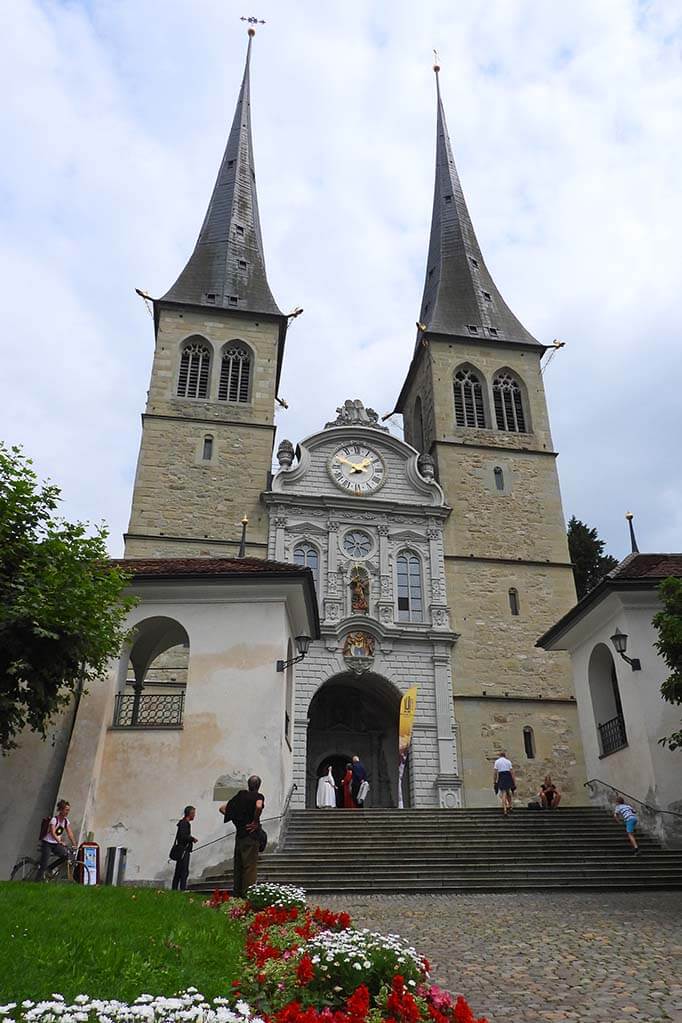 Church of St. Leodegar (Hofkirche St. Leodegar) in Lucerne