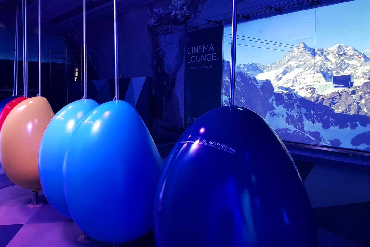 Cinema Lounge at Matterhorn Glacier Paradise
