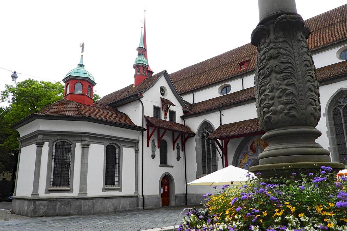 Franciscan Church in Lucerne Switzerland