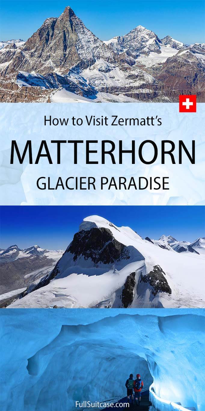 How to visit Matterhorn Glacier Paradise (Klein Matterhorn) in Zermatt Switzerland