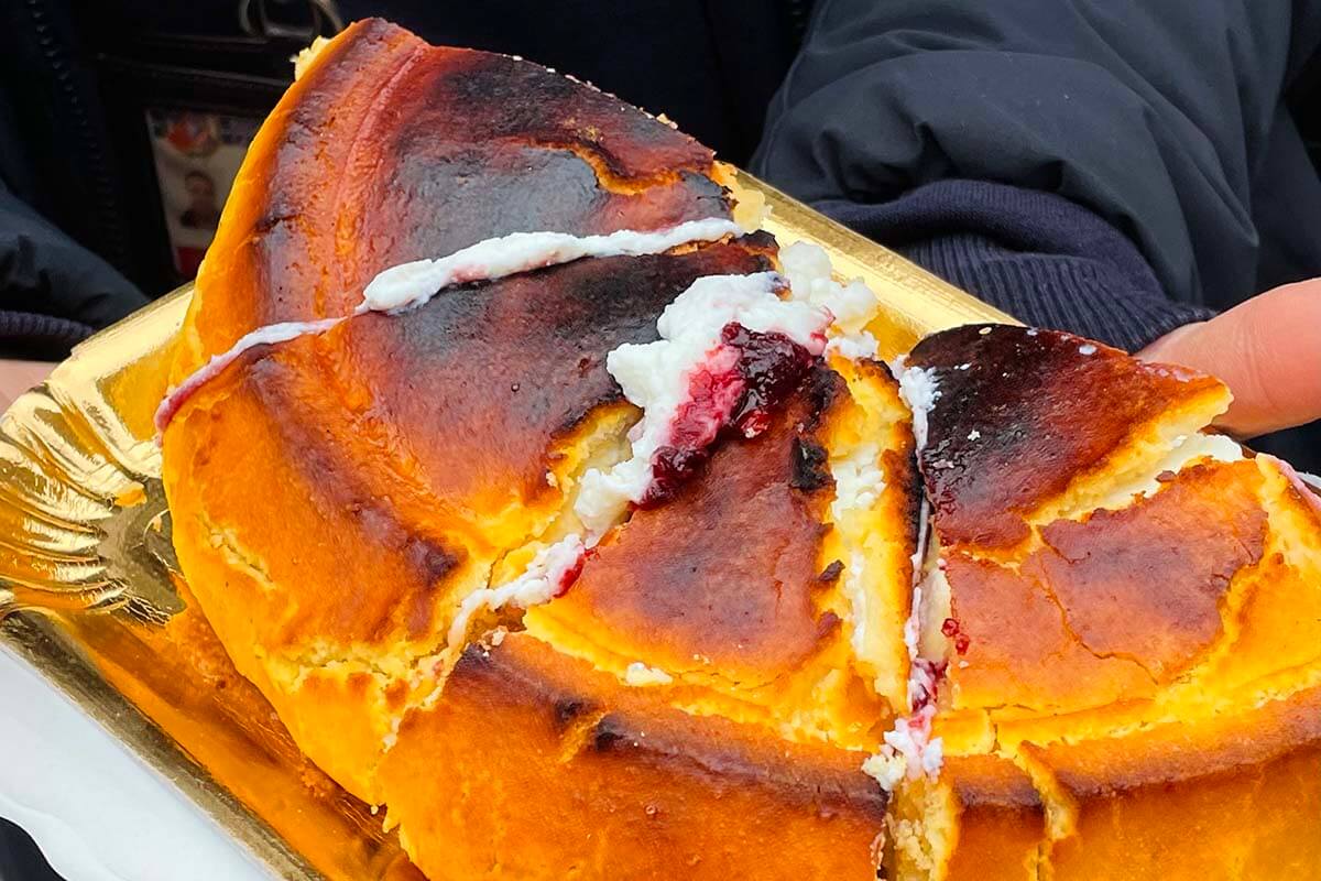 Italian ricotta cake at Pasticceria Boccione in Jewish Ghetto in Rome