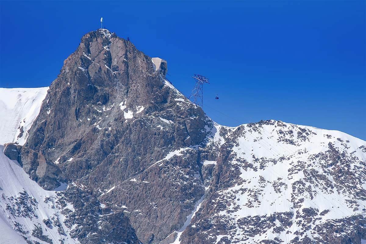 Pico de la montaña Klein Matterhorn en Suiza