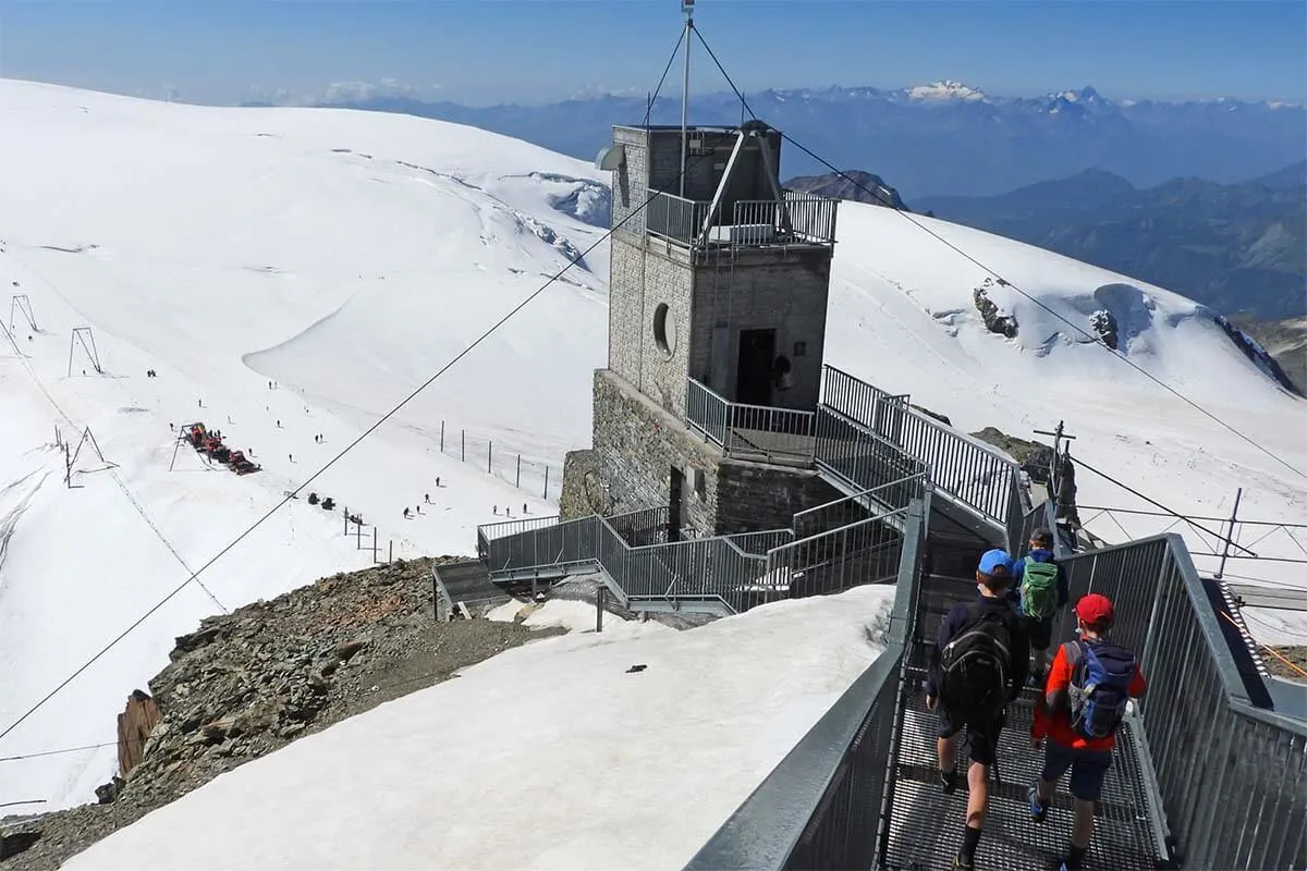 Klein Matterhorn: escalera al mirador