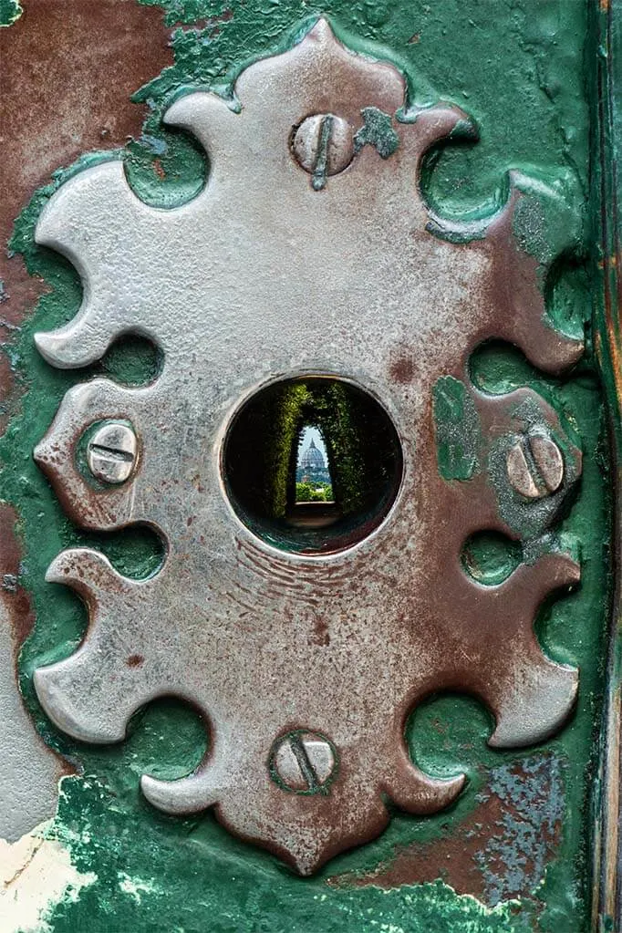 Knights of Malta Keyhole on Aventine Hill in Rome