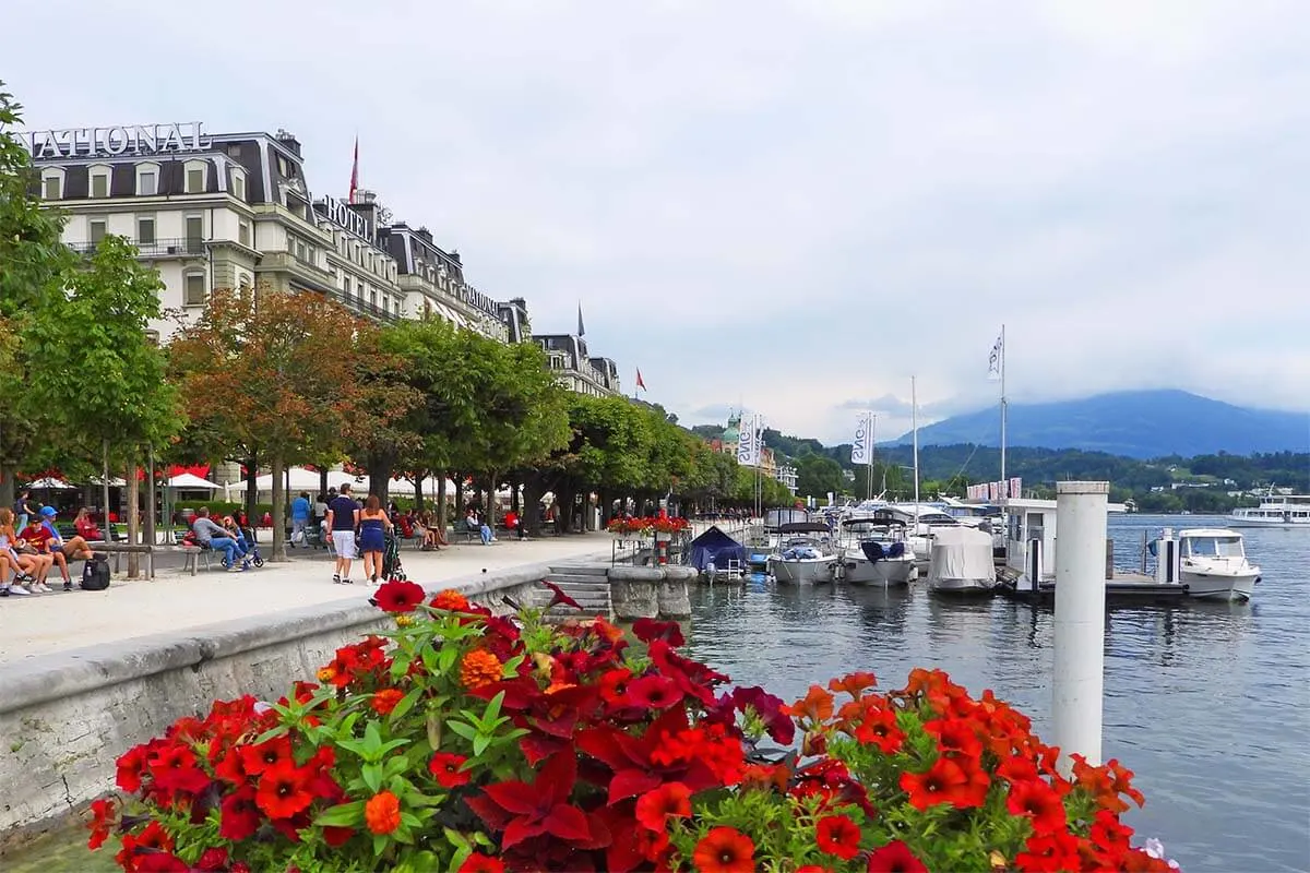 Lucerne waterfront promenade is not to be missed