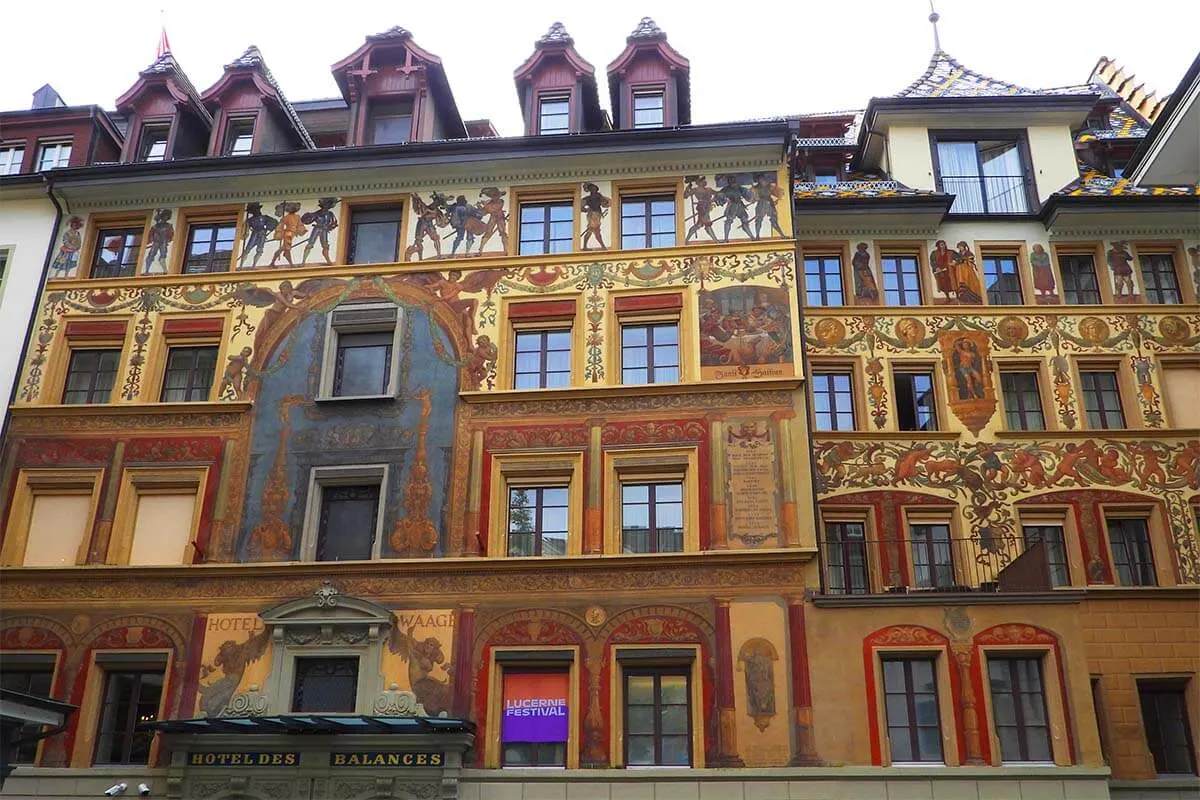 Luxury Hotel des Balances in Lucerne Switzerland