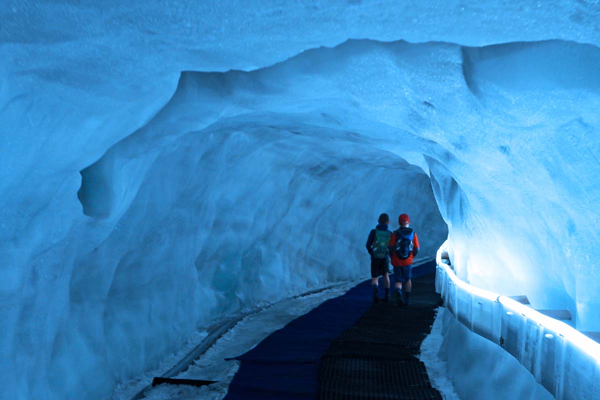 Matterhorn Glacier Palace ice tunnel