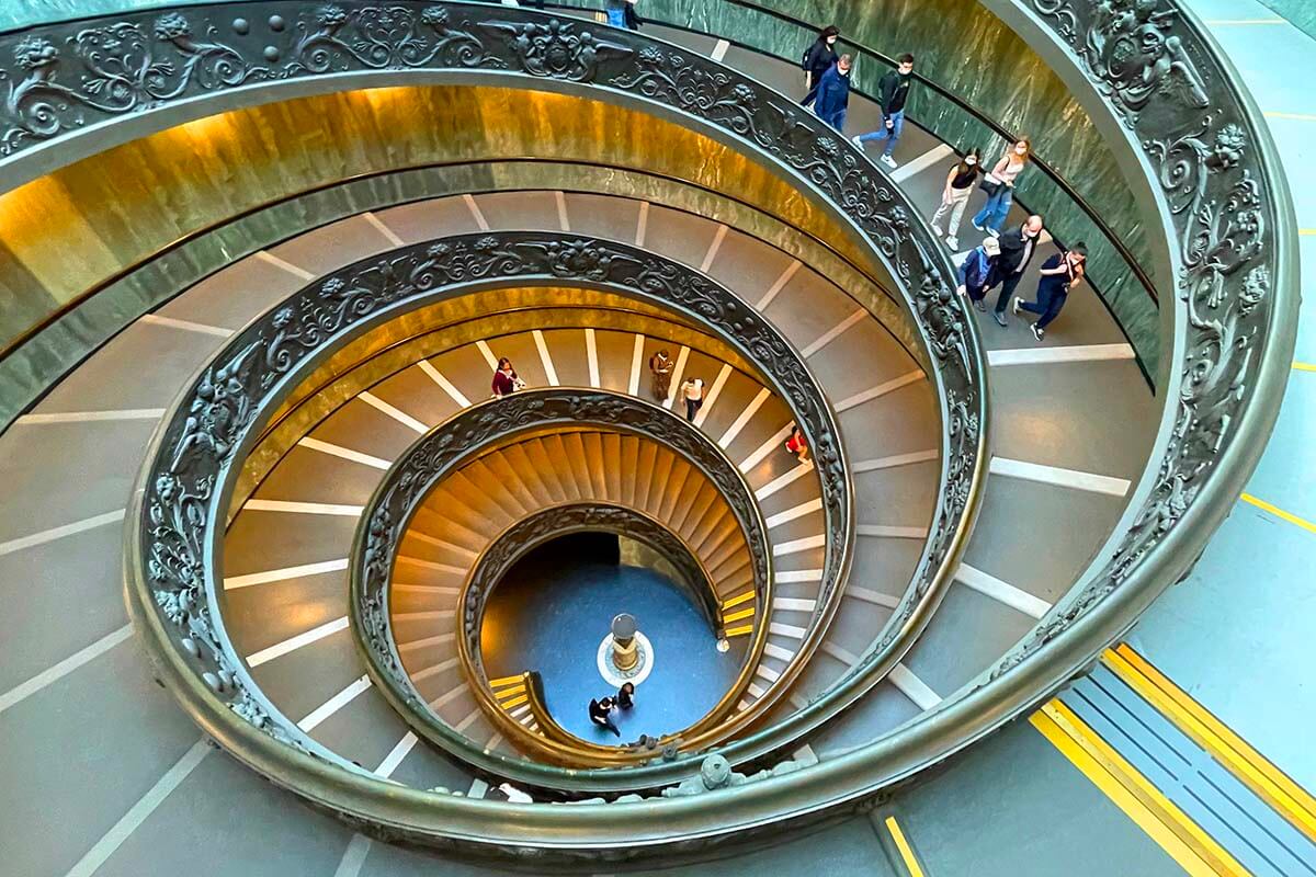 Momo Staircase is one of the highlights of the Vatican Museums