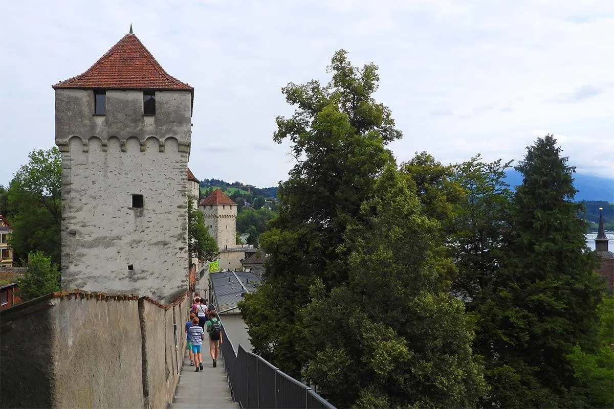 Musegg Wall in Lucerne