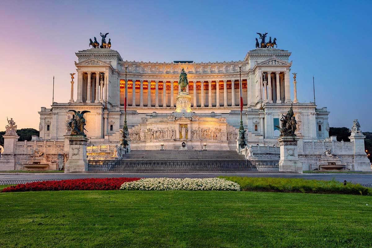 Piazza Venezia and the Altar of the Fatherland in Rome