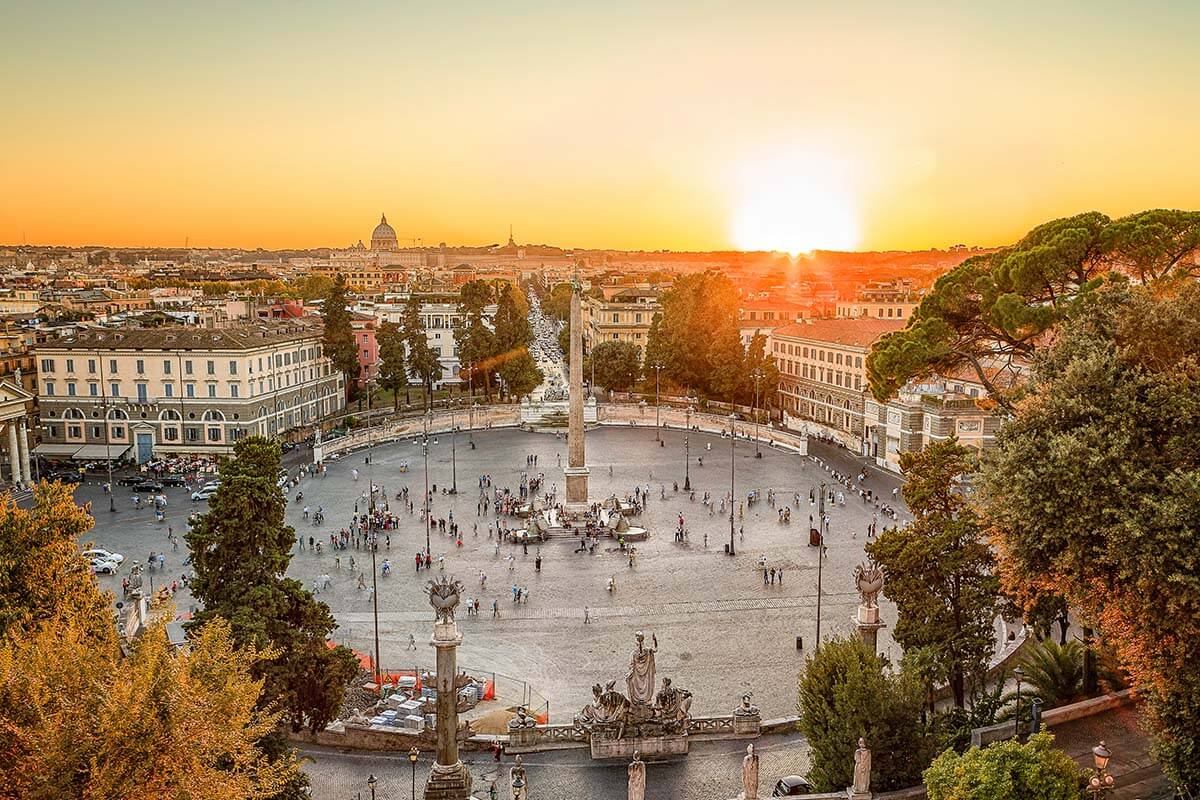 Terraza Pincio: uno de los mejores miradores de Roma para ver el atardecer