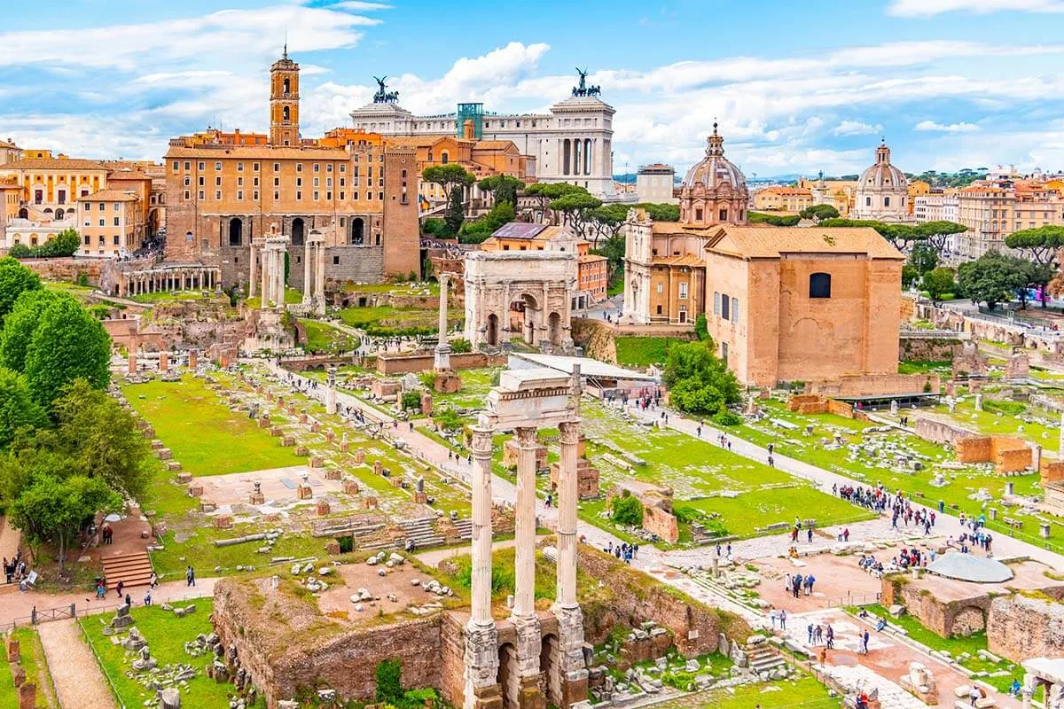 Roman Forum view from Palatine Hill