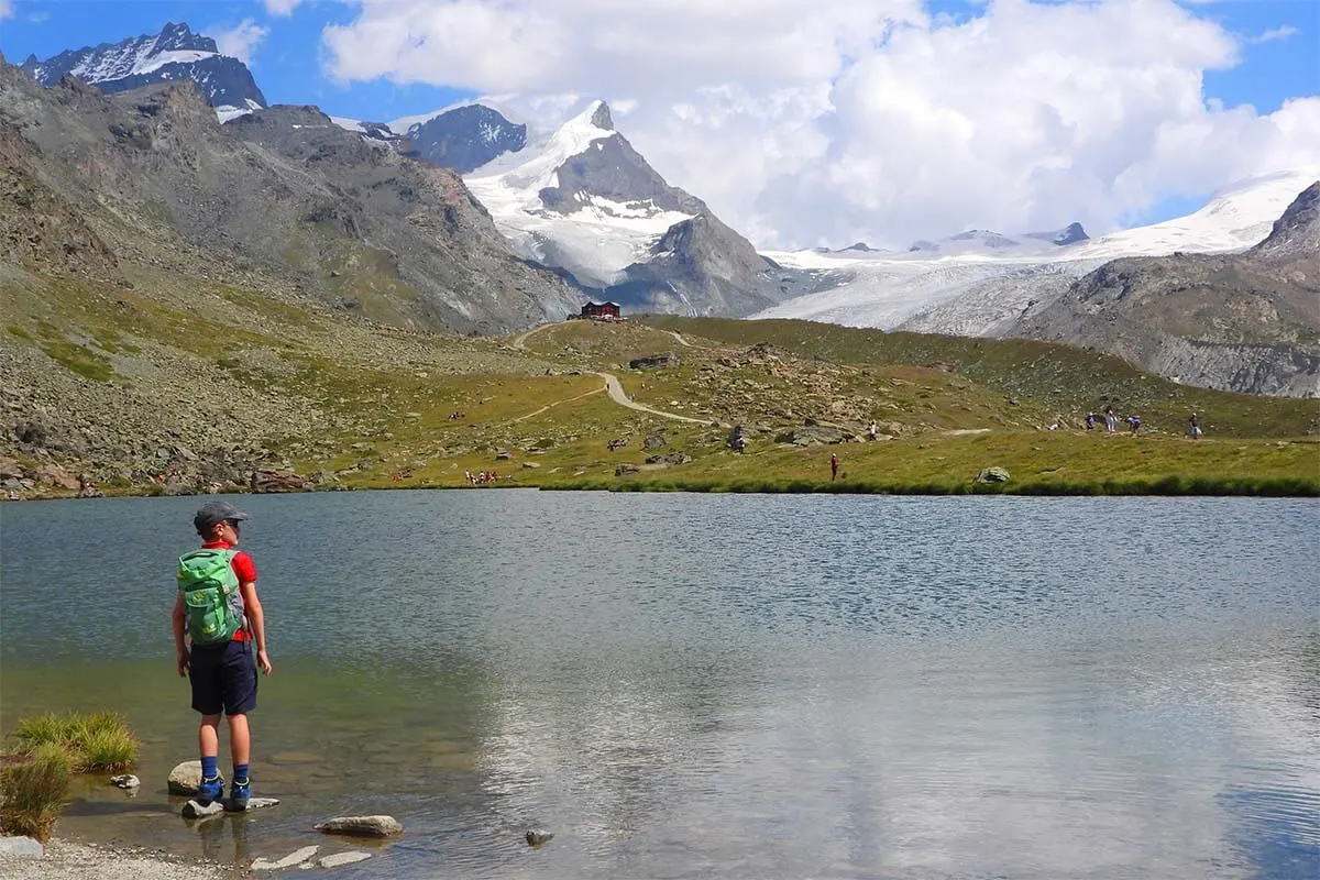 Stellisee lake Zermatt Switzerland