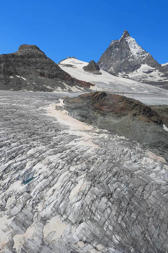 Glaciar Theodul y el Matterhorn